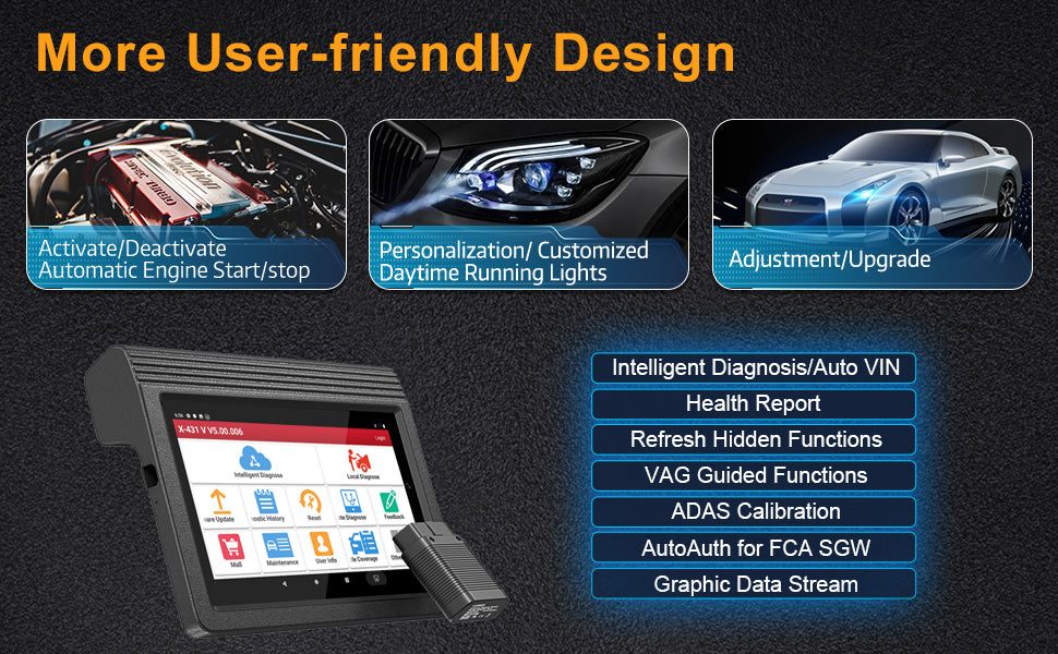 LAUNCH X431 V Pro 4.0 ECU Coding and Bidirectional OBD2 Scanner