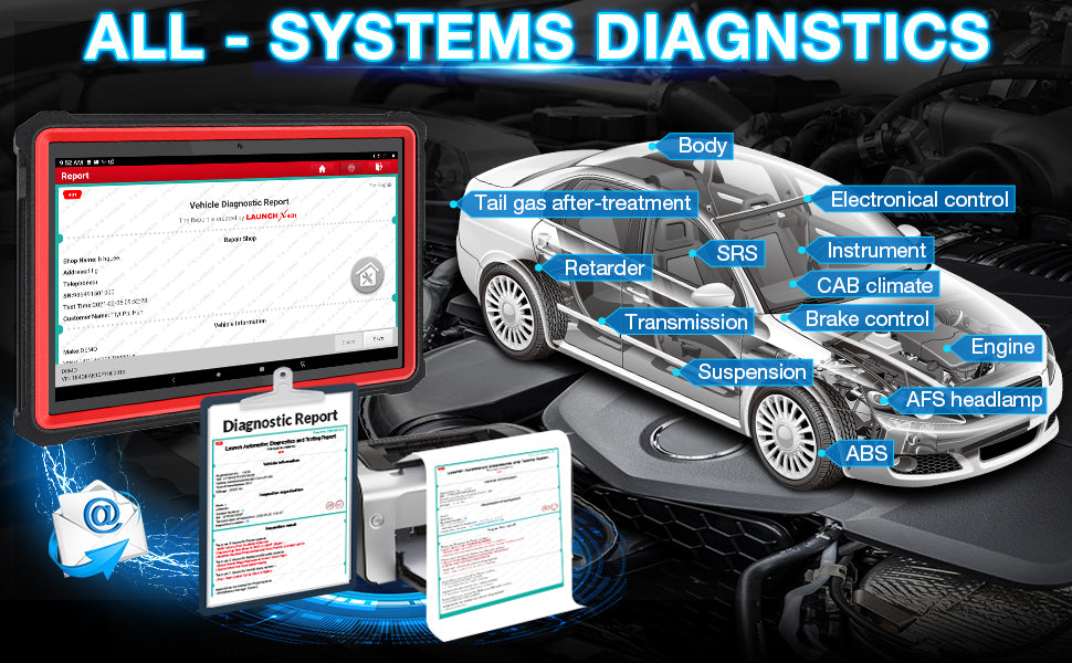 LAUNCH X431 PRO3S+ with HDIII 12V 24V Car OBD2 Scanner