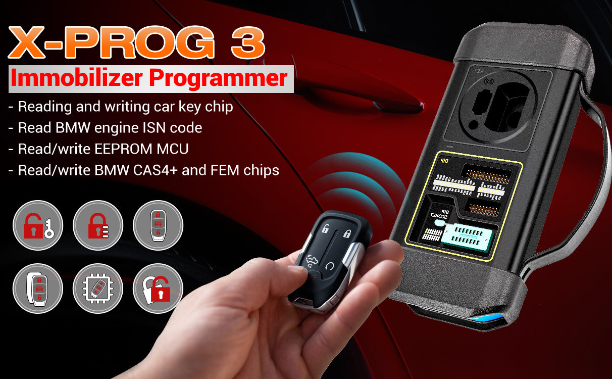 Launch X431 X-PROG 3 Key Programming Immobilizer Programmer Car Key  Programmer Tool XPROG3 for X431 V PRO3S+ PAD V / VII Etc - OBDCARSTORE