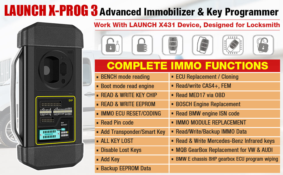 LAUNCH X431 X-PROG 3 Immobilizer and Key Programmer