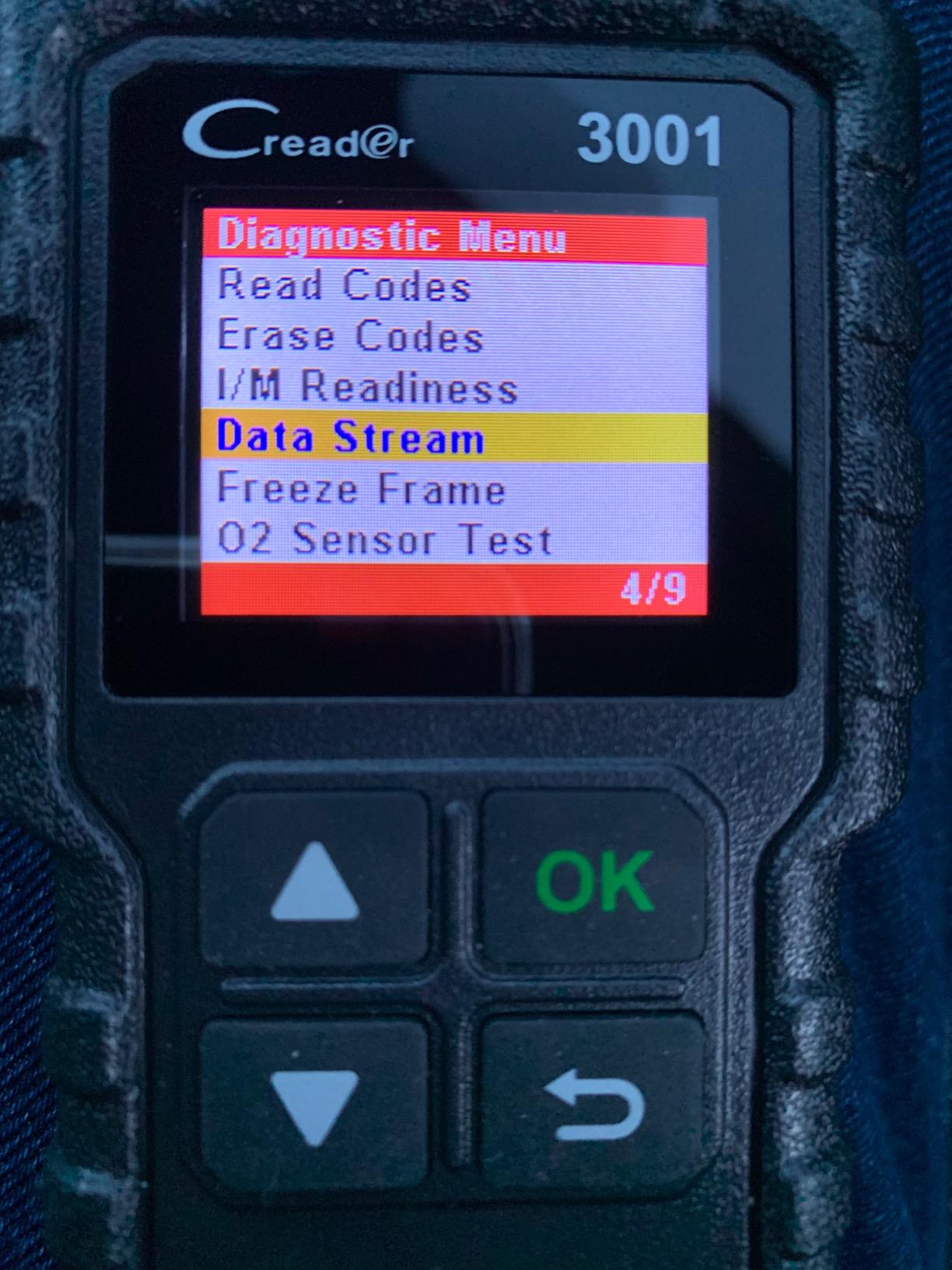 Renault Scenic Diagnostic menu