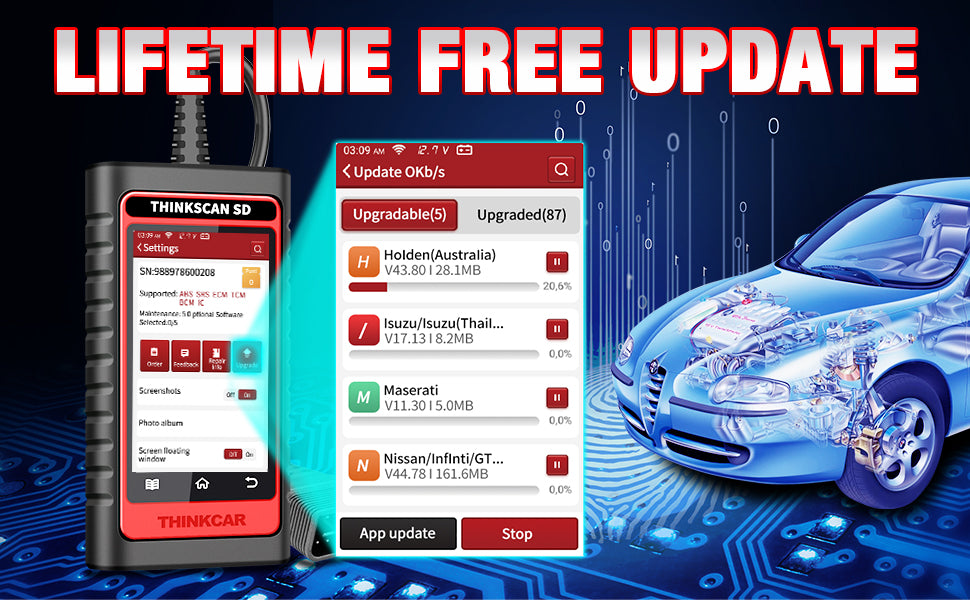 THINKCAR Thinkscan SD2/SD4/SD6 Multiple Systems OBD2 Scanner