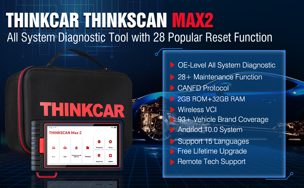 THINKCAR Thinkscan Max 2 CAN-FD OBD2 Scanner