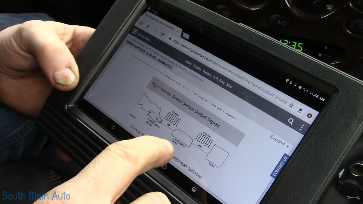  Vehicle speed sensor output signals