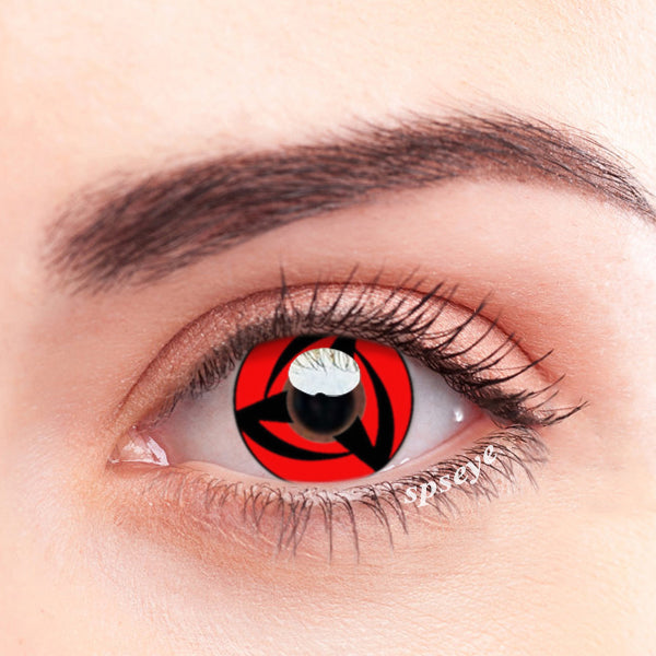 SPSeye Kakashi Colored Contact Lenses Red Color Anime Style Contacts