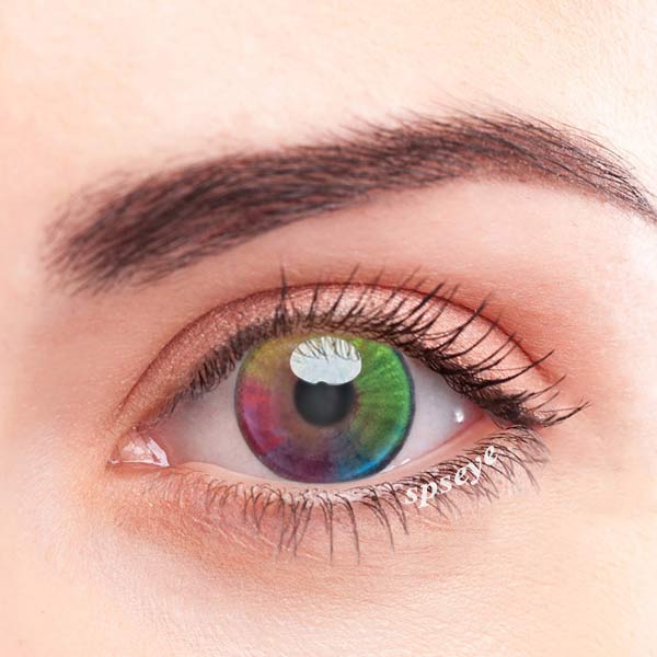 Spseye Rainbow Colored Contact Lenses Pop Candy Color Contacts Eyewear Spseye