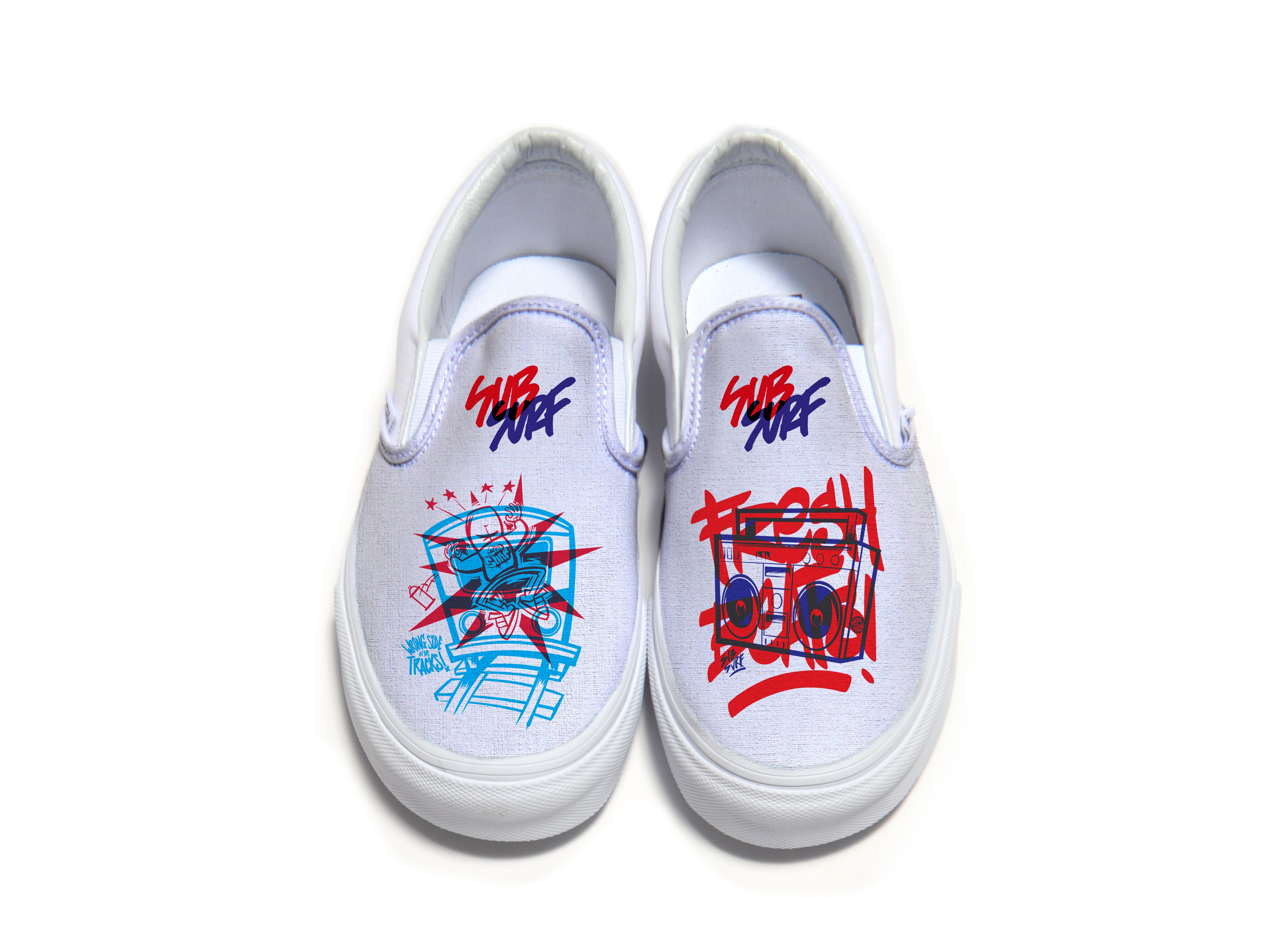 SUBSURF  Head Fuzz Slip On Vans