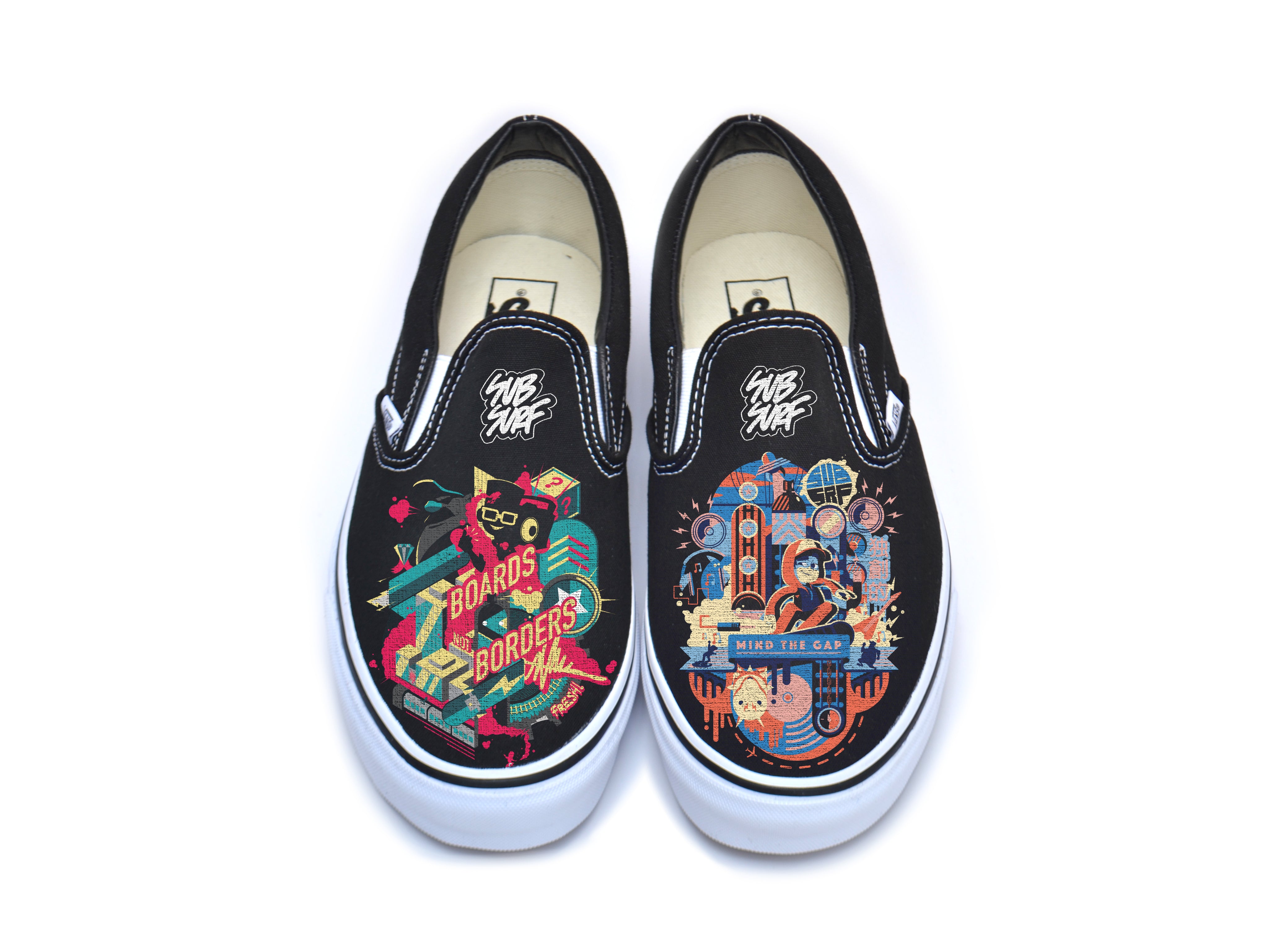 SUBSURF  Surf in the City Slip On Vans