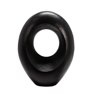 Black Oval Sculpture