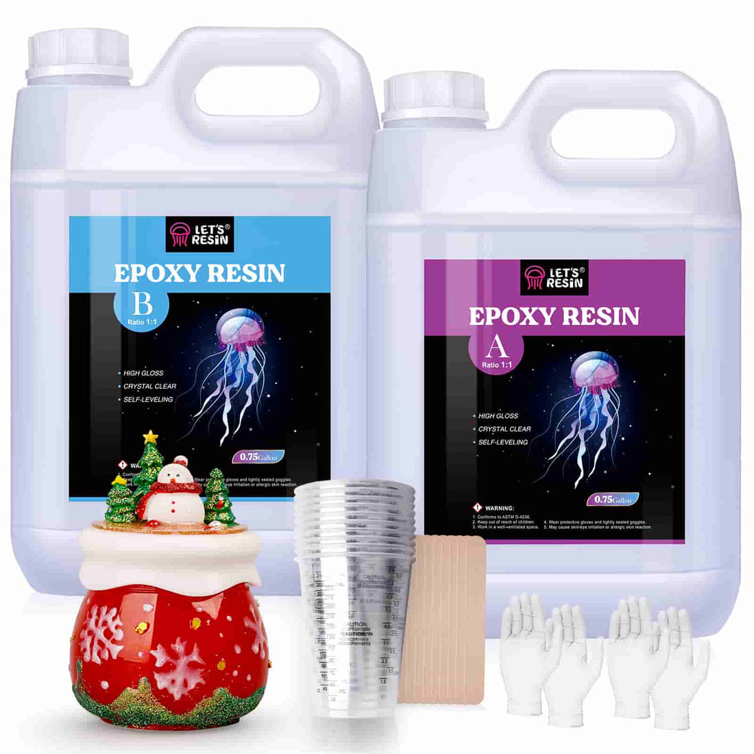 LET'S RESIN Epoxy Resin Kit Complet, 500ml Kit Resine Epoxy