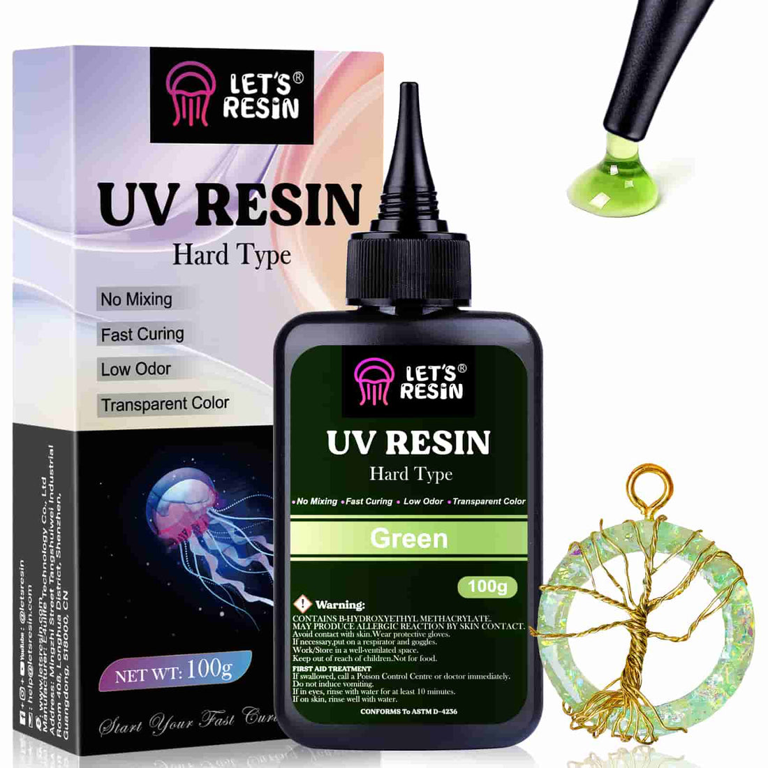 Blue UV Epoxy Resin - 100g – Let's Resin