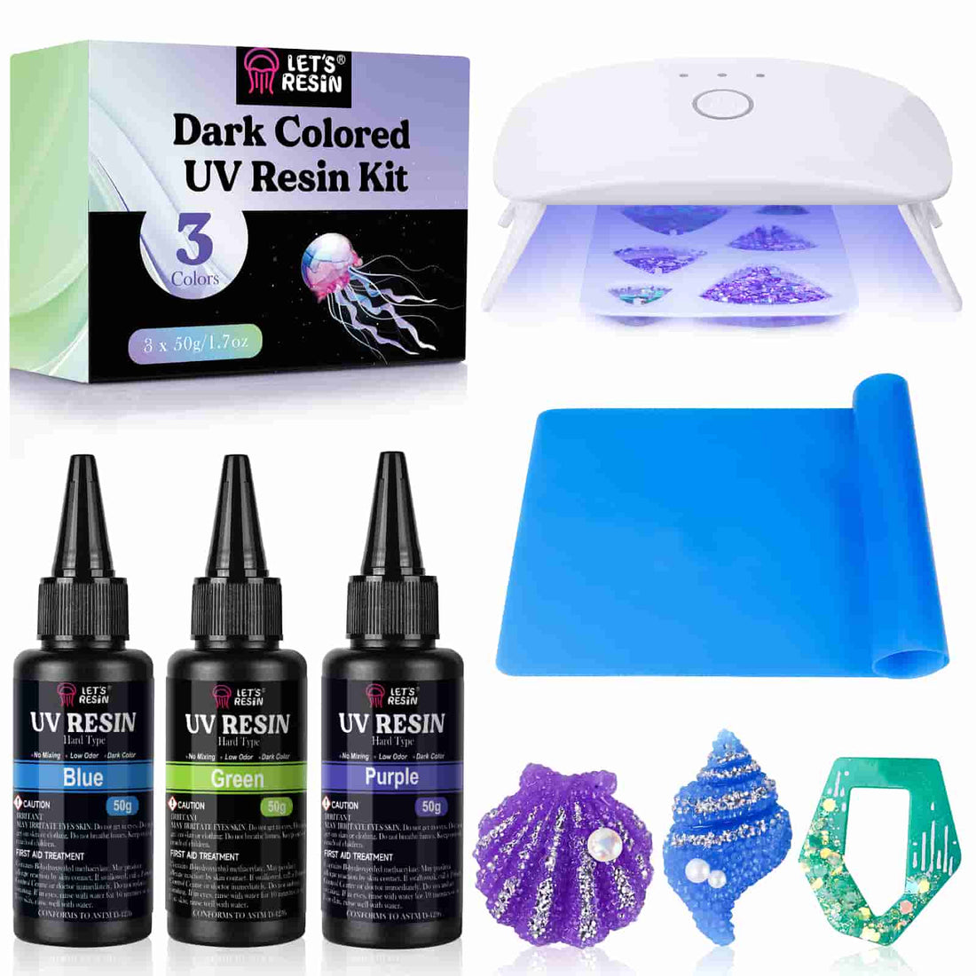 UV Resin Kit with Flashlight for Bonding