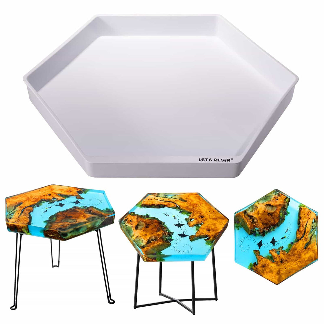 Reusable Professional Grade HDPE Epoxy Resin Coffee Table Mold