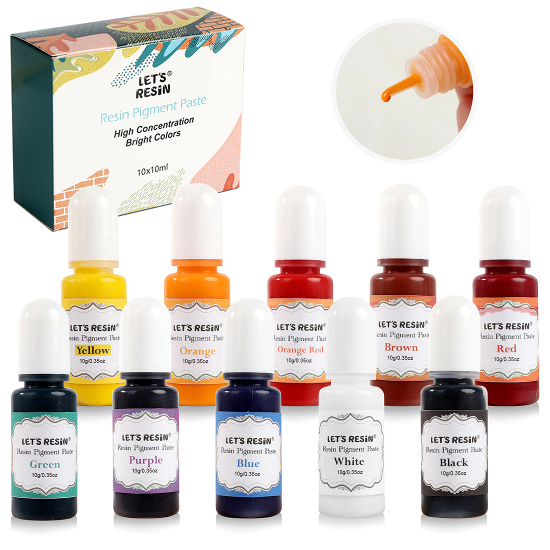 Primary Colors - Epoxy Pigment Paste Color Palette – JustResin International