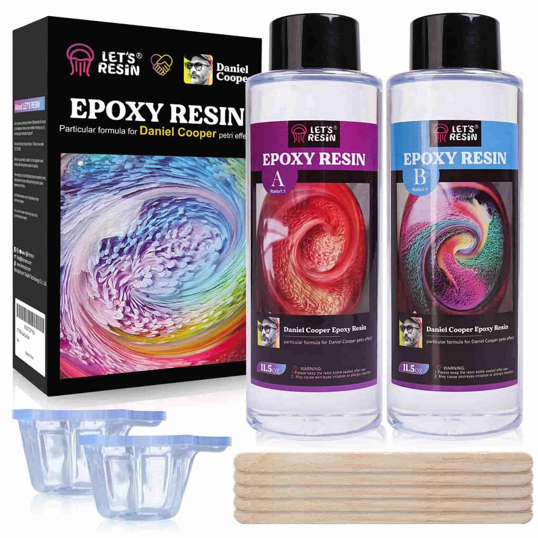 Let's Resin Ocean White Epoxy Resin Pigment, Opaque Pigment Paste, High Concentrated Color Tint for Ocean Waves Art, Dye for Resin Coloring