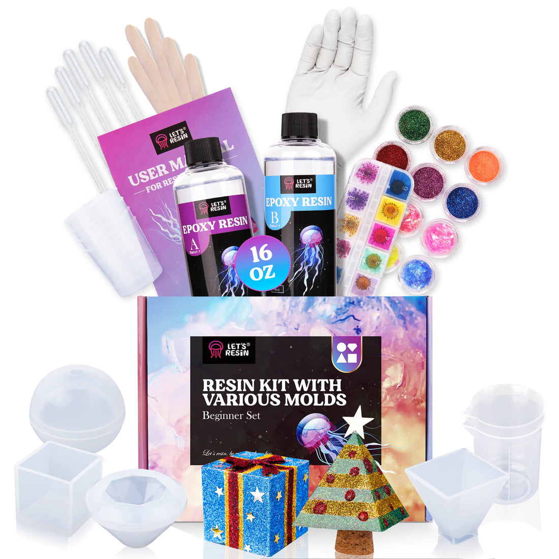 Resin jewelry kit, UV resin starter kit, necklace craft kit, – Craft Tree NJ