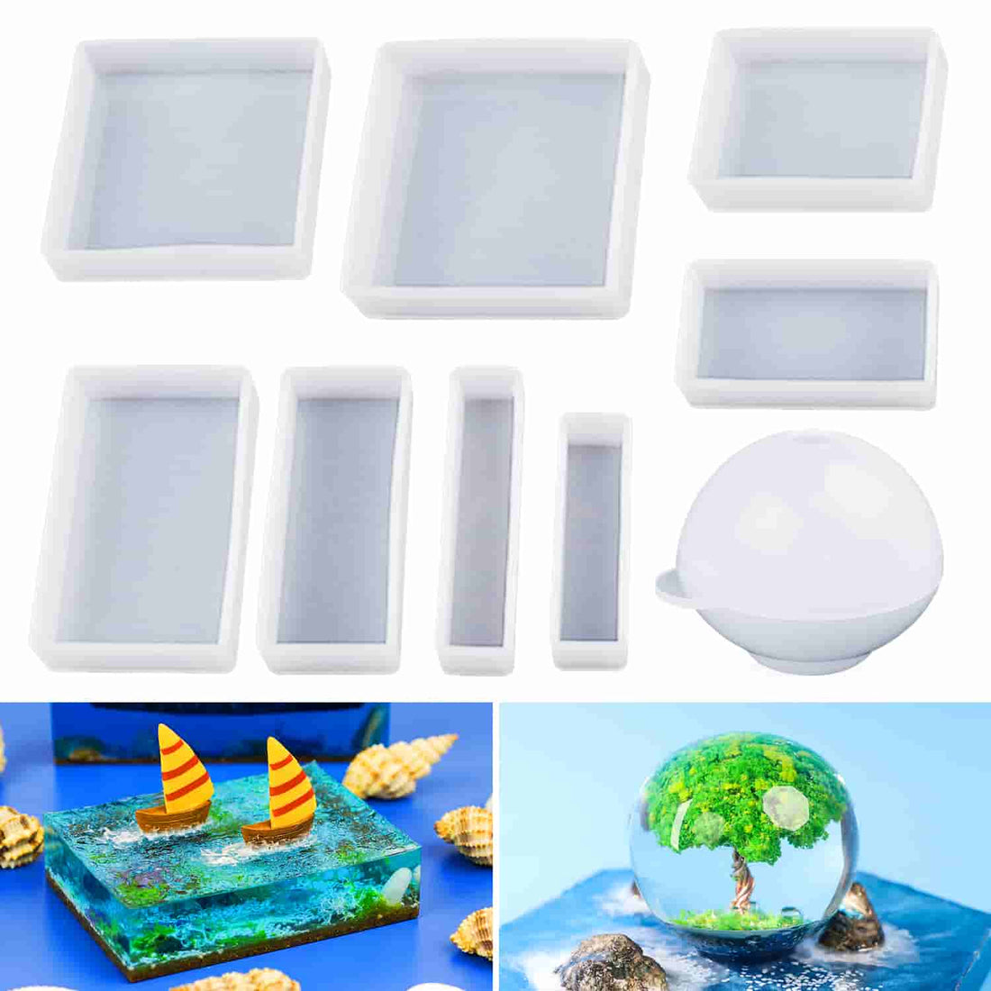 Jewelry Pendants & Bookmark Molds Resin Beginner Kit