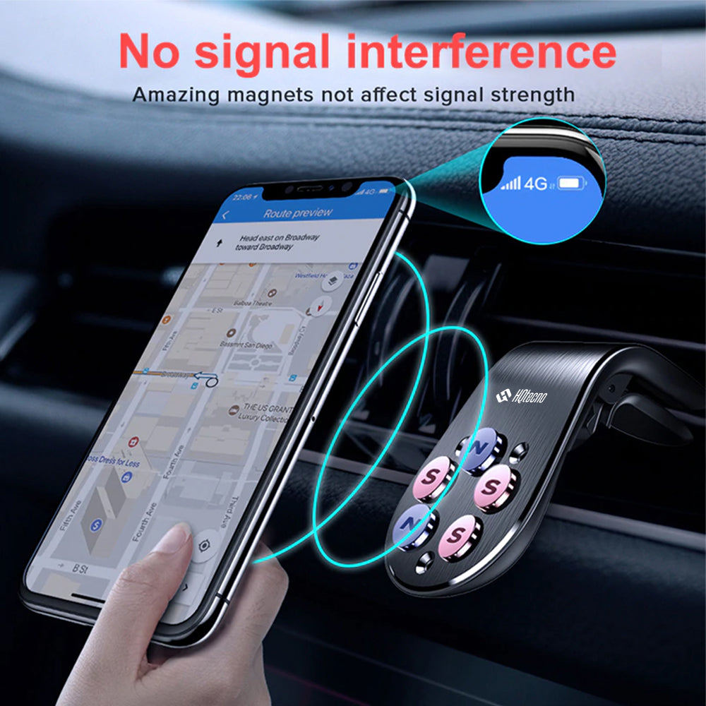 Acquista Supporto magnetico per telefono da auto in metallo, mini supporto  per clip per bocchetta dell'aria, supporto per smartphone mobile in auto  per iPhone 11 Pro Samsung