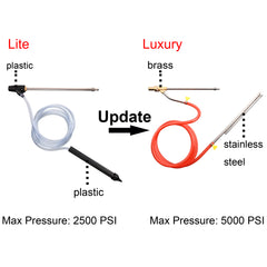 Comparing Pressure Washer Sandblaster Kit Lite to Luxury one