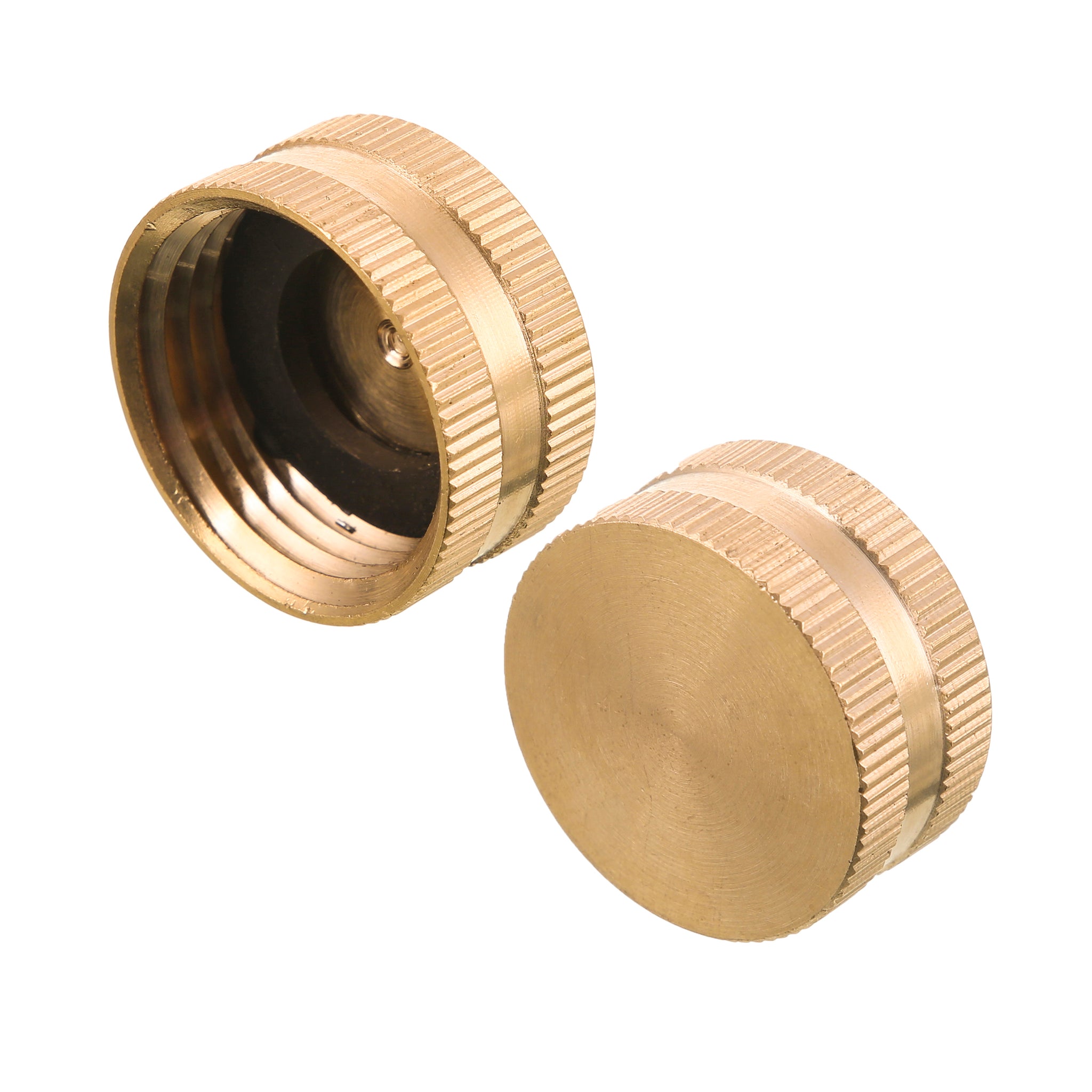 Garden Hose End Caps, Spigot Caps, Brass, 3/4", 4Pack with 12 Spare