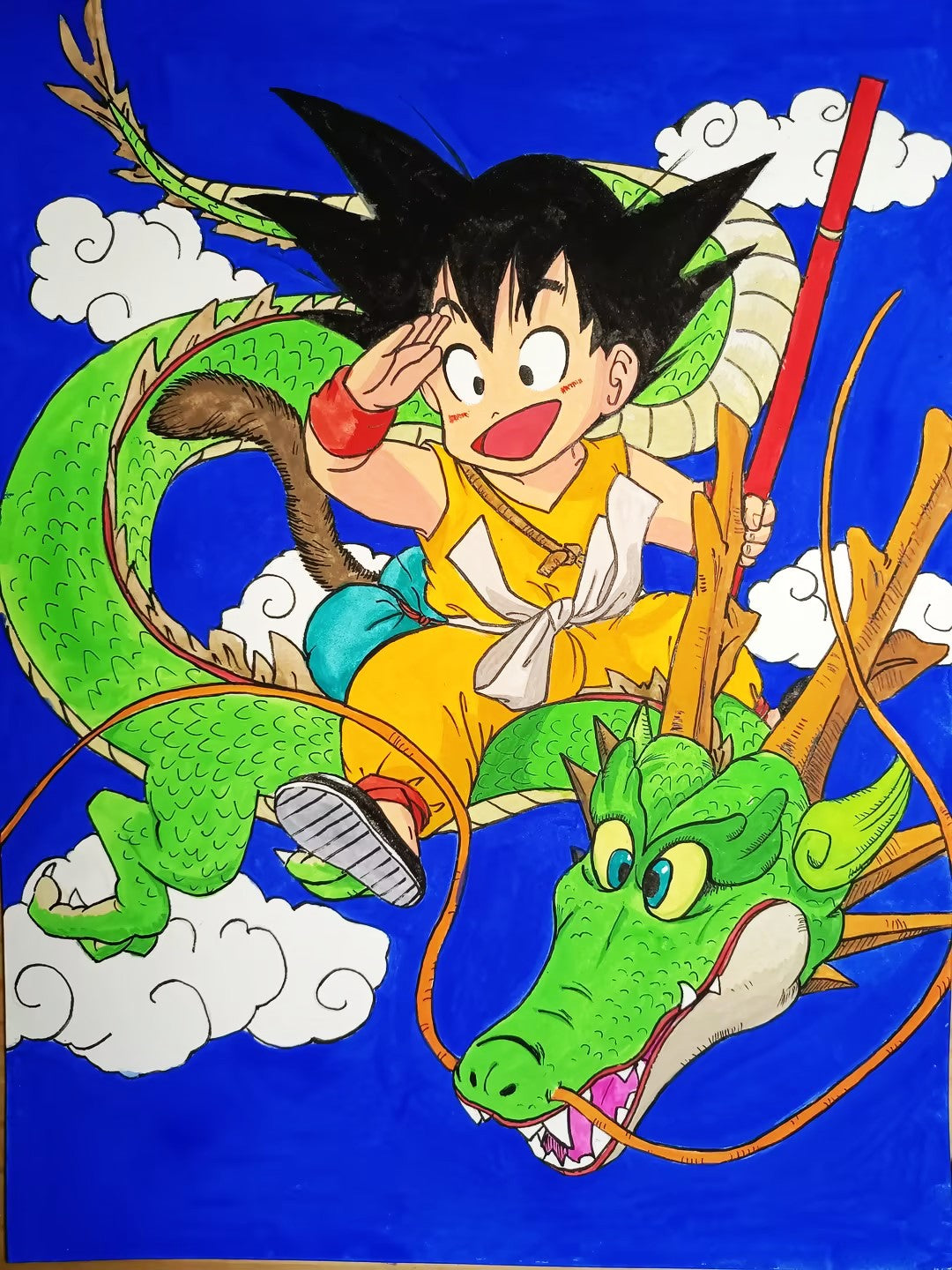 anime painting ideas - goku painting