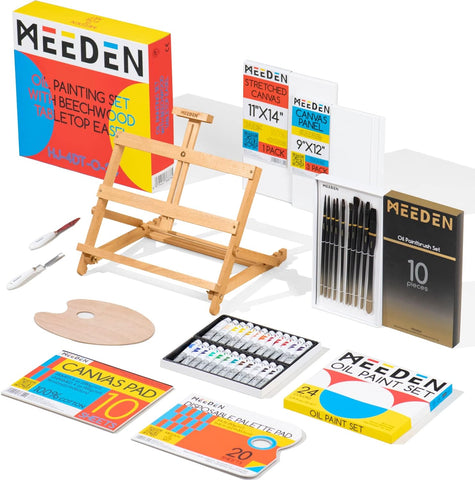 MEEDEN KIDS Deluxe Art Set 95 Pieces, Portable Drawing Kit with Wooden  Case