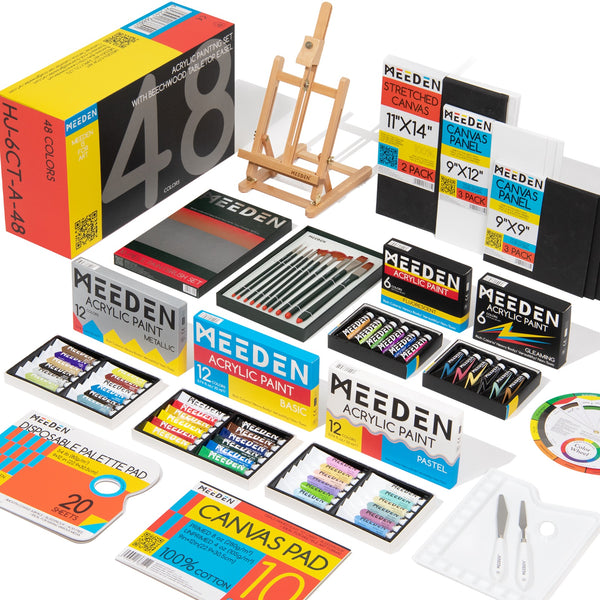 acrylic painting set, meeden art set, halloween giveaway