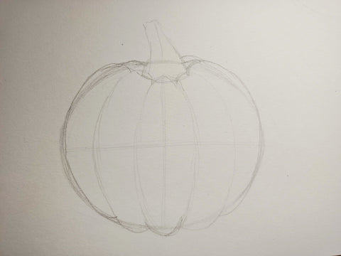 How to draw a  pumpkin