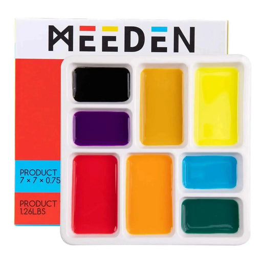 MEEDEN 22-Well Ceramic Watercolor Palette, Rectangle Porcelain Artist Paint  Palette, 7.6'' × 5.5'' Ceramic Mixing Tray for Gouache, Watercolor, Acrylic  Painting - Yahoo Shopping