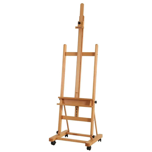  MEEDEN Extra Large Heavy-Duty H-Frame Studio Easel - Solid  Beech Wooden Artist Professional Easel, Painting Art Easel Stand with 4  Premium Locking Silent Caster Wheels, Hold Max 82