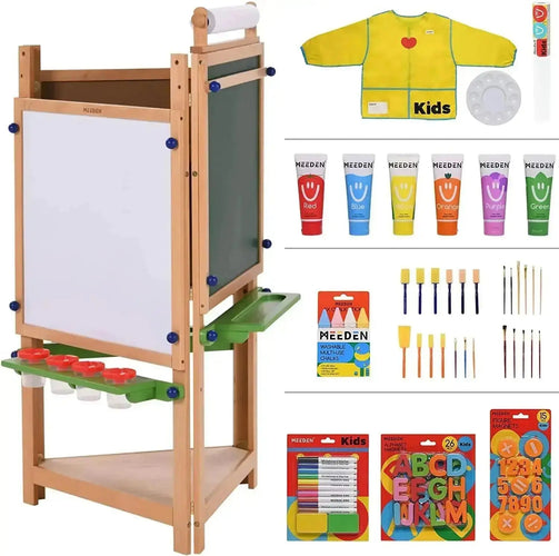 MEEDEN KIDS Drawing Set Gift for Boys & Girls Wood Case Artist