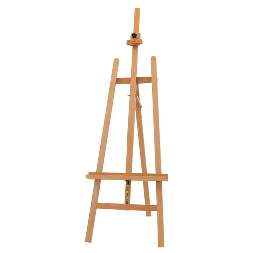 MEEDEN Wooden Easel Stand for Display, Adjustable Art Easel for Painting,  Holds Canvas up to 60, Solid Beech Wood Floor Easel for Adults, Heavy Duty