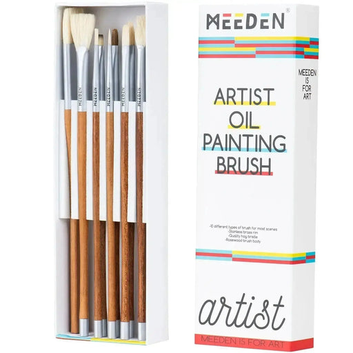 MEEDEN Oil Painting Set with French Easel,Oil Paint Set with  Easel,7x100ml/3.38oz Oil Paint,Oil Paintbrushes,Canvas & Oil Painting  Supplies for Adults