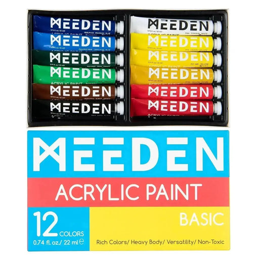 MEEDEN Metallic Acrylic Paint Set of 12 Vibrant Colors — MEEDEN ART