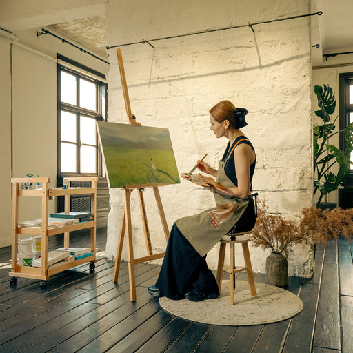 MEEDEN Large Basic Studio A-Frame Floor Painting Easel Stand