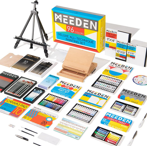 MEEDEN Solid Pine Wood Kids Double-Sided Art Easel