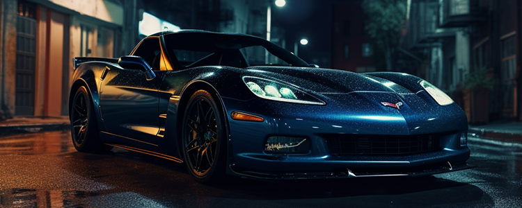 Corvette ZR1 at Night