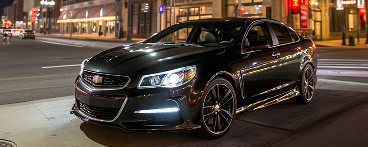 Black Chevy SS Downtown