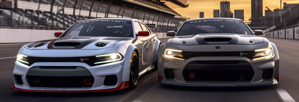 Racing Charger Hellcats!