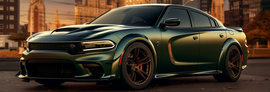 Metallic Green Hellcat Charger