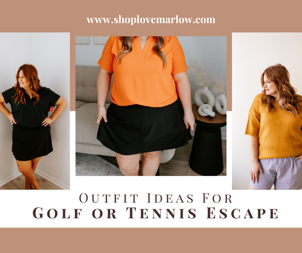 Outfit ideas for a golf or tennis trip