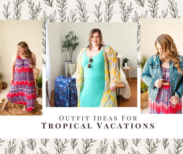 outfit ideas for beach vacations including maxi dresses paired withy flowy kimonos