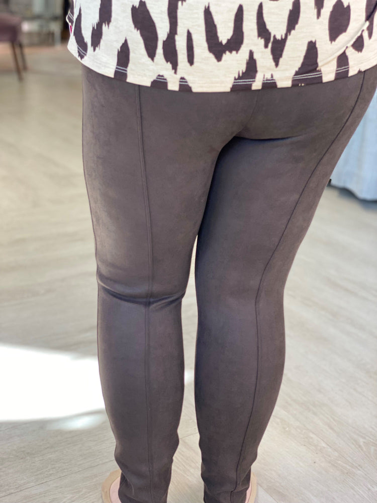 Spanx Faux Suede Leggings- OIive***FINAL SALE*** – Hand In Pocket