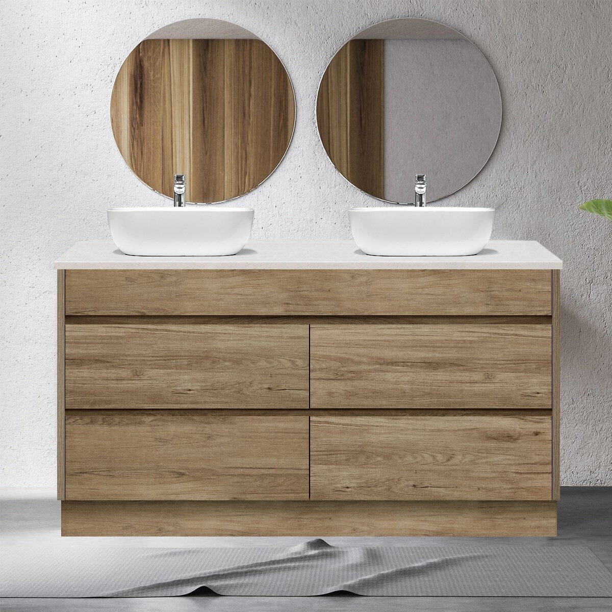 Kingston 1500mm Bathroom Vanity + Bliss Stone Top - AROVA product image