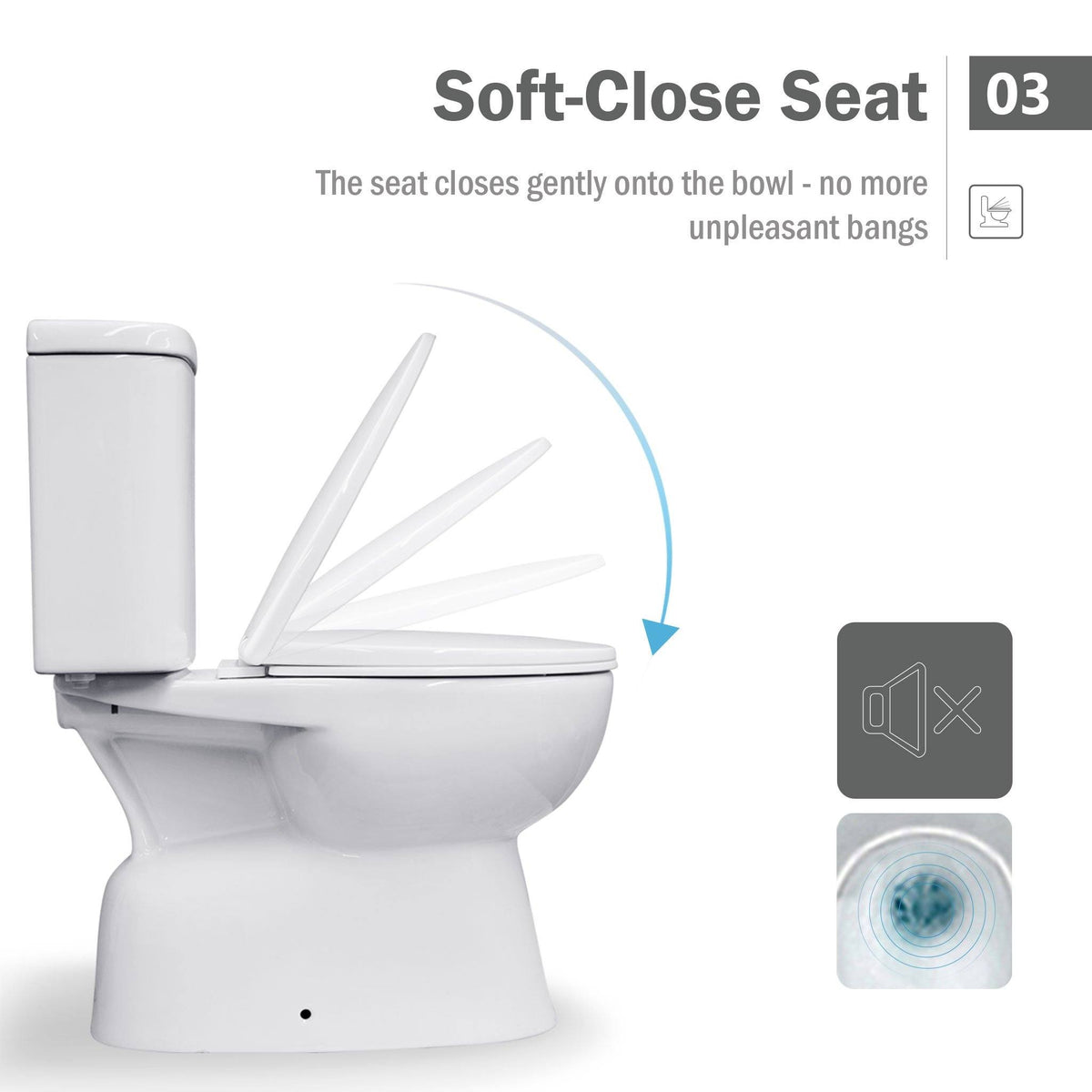 Mobi Close Coupled Toilet Suite S Trap