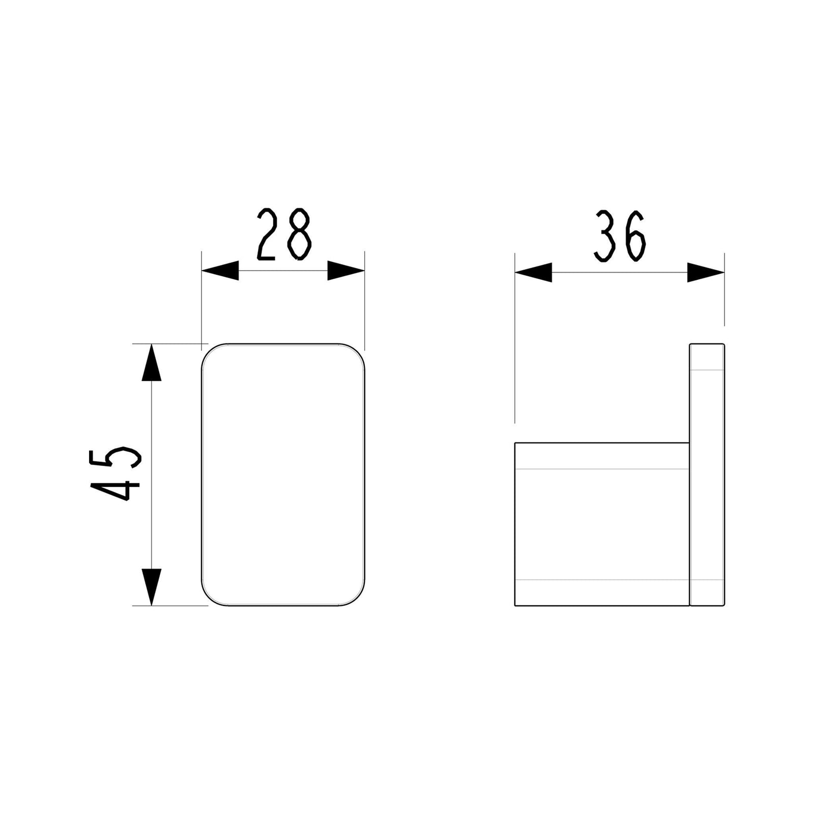 Bathroom Towel & Robe Hooks Double & Single Chrome