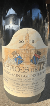 2015 Hospices de Nuits Nuits St. Georges 1er Cru Les Didiers Cuvee Jacques Duret Elevage Meo Camuzet - Envoyer Imports product image