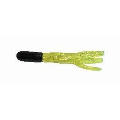 10ct GREEN PUMPKIN CHARTREUSE 4 Hollow TUBES Tubebaits Bass