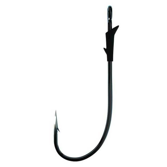 Eagle Claw Trokar Magworm Hook Black 5ct Size 5-0 - Bass Fishing Hub