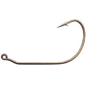 Mustad Wide Gap Jig Hook Black 50ct Size 1/0